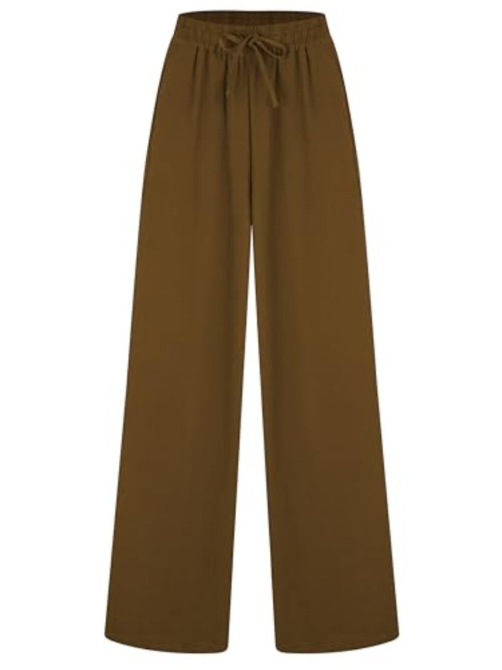 Women's High Waist Wide Leg Palazzo Lounge Pants Drawstring Casual